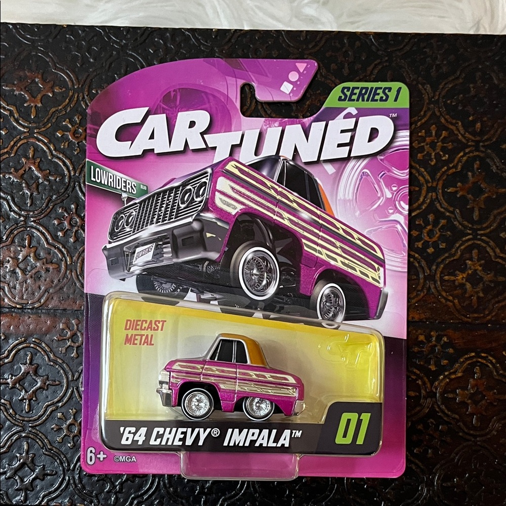 NWT CAR TUNED Series 1 
 '64 Chevy Impala Toy Car - Pink